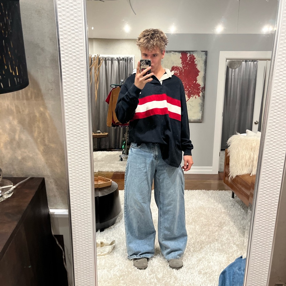 Vintage Polo RalphLauren Men’s Big & Tall Long Sleeve Polo I’m 6’ for reference